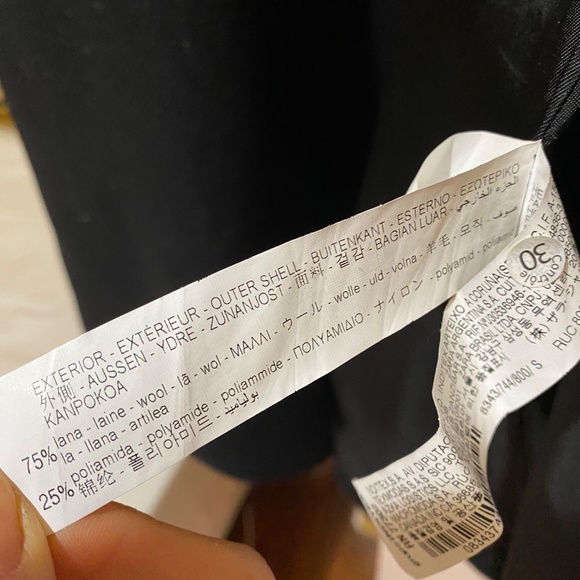 Italian wool coat Zara - Black size S - Picture 2 of 5